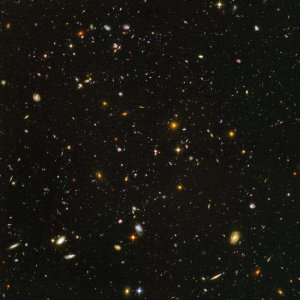 Deep Space Aufnahme des Hubble Teleskops